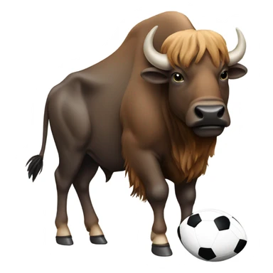 Buffalo with football sticker