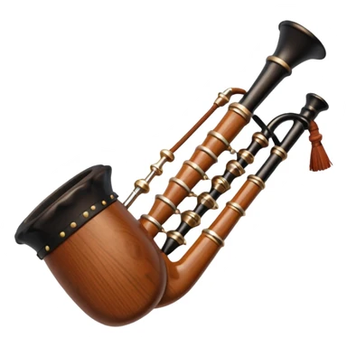 compact scotish bagpipe sticker