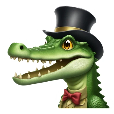 Crocodile as a Magician sticker