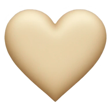 Beige heart sticker