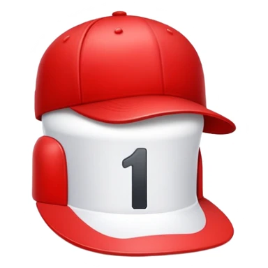 empty red cap with number “1” on it sticker