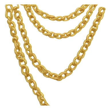 gold chain necklace sticker