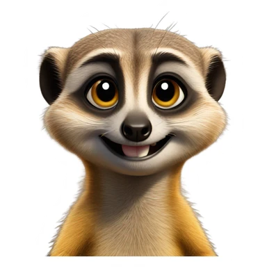 Meerkat Mad With a Smile sticker