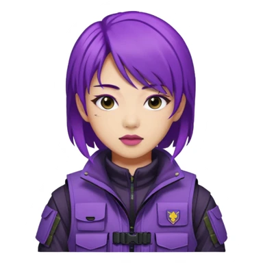 kpop hunters Rumi purple hair a sian sticker