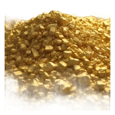 pile of gold dust, sideview sticker