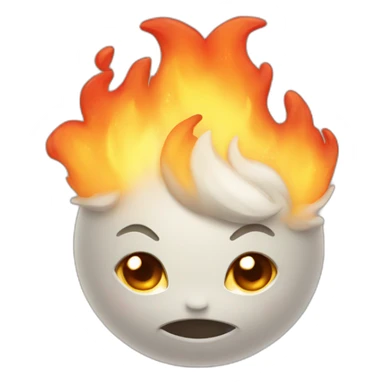 cute elemental of fire sticker