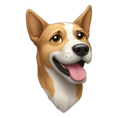 un perro enojado  sticker