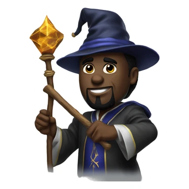 P diddy the wizard with a staff sticker