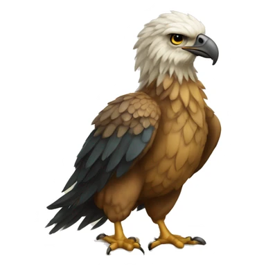 águia segurando um livro sticker