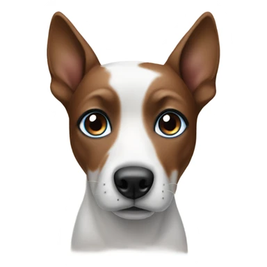 Dog with one blue eye one brown eye sticker