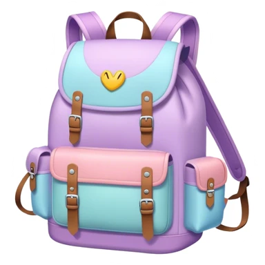 pastel backpack sticker