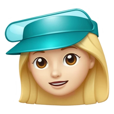 Sun Visor,teal sticker