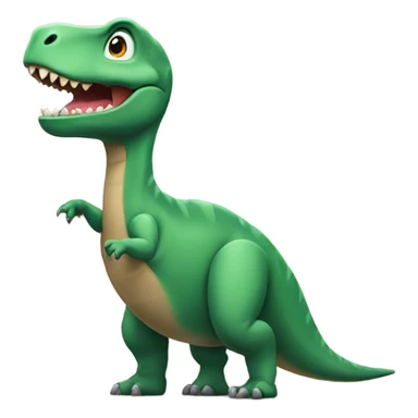 dino pointed towards the front left sticker