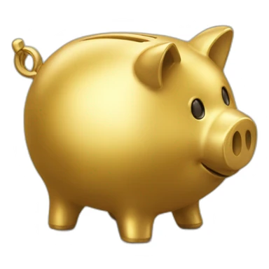 golden piggybank sticker