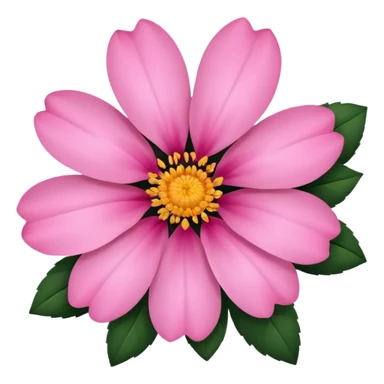 pink girly framed flower picture sticker