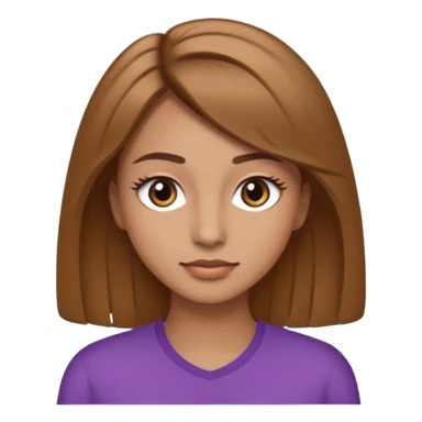 Cheveux un peu plus clair des cils moyen et des sourcils clair sticker