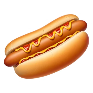 hot dog put in a peach sticker