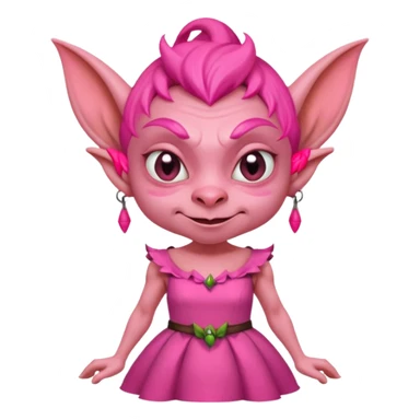 Goblin pink dress  sticker