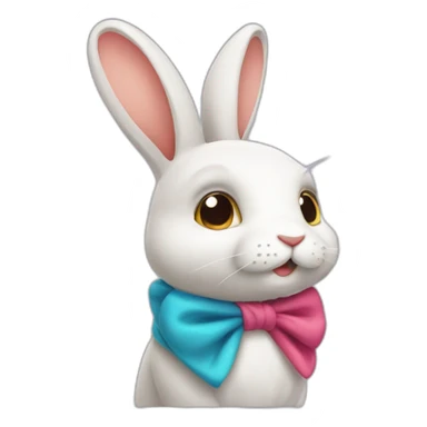 Lapin de toute les couleurs sticker