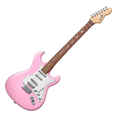 Baby Pink electric Guitar sticker