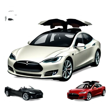 coche tesla sticker