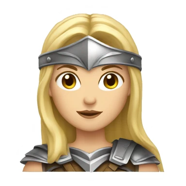 Caucasian blond valkyrie  sticker