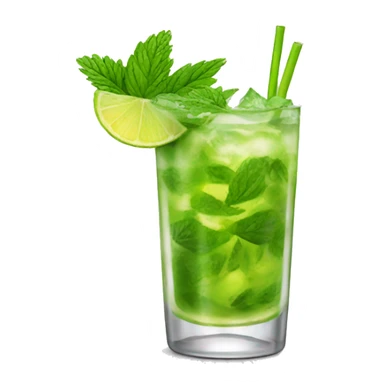 Create an emoji of Mojito with pinea sticker