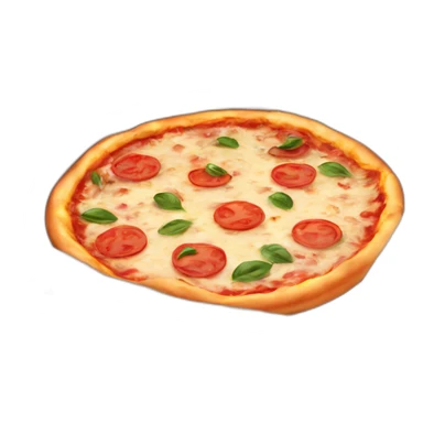 Italian pizza in pizza box sticker