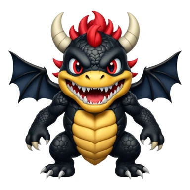 Bowser-Toothless-Stitch-Venom-fusion sticker