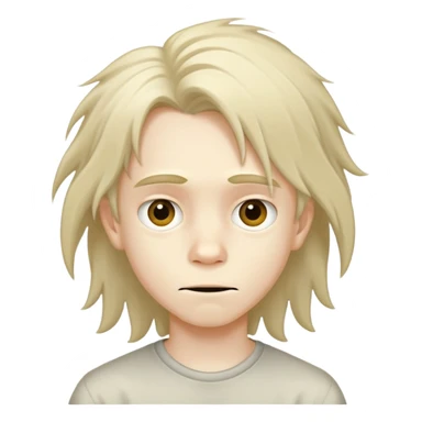 Small 11 year old with kinda long hair who looks weird also is a boy sticker