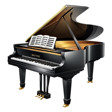 Grand piano - mother of pearl sticker