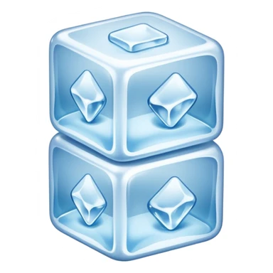 three stacked ice cubes sticker