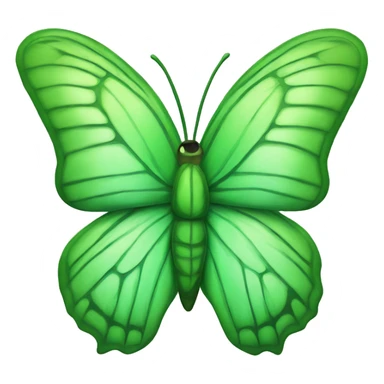 Green butterfly sticker