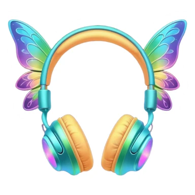 fairy headphones sticker