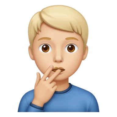 shushing face sticker