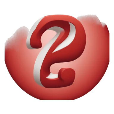 red questionmark sticker