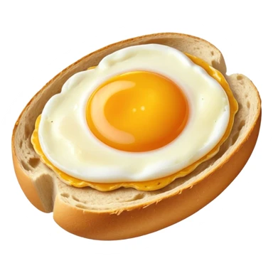 Egg in a sour dough bread sticker
