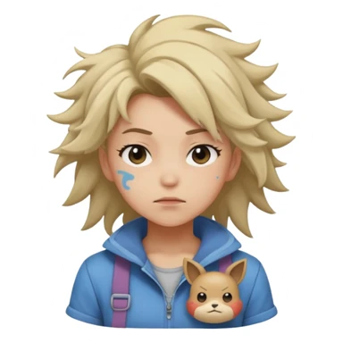 Sleepy girl Pokemon trainer sticker