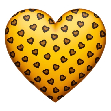 Leopard heart sticker