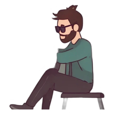 dev working from coffee shop sticker