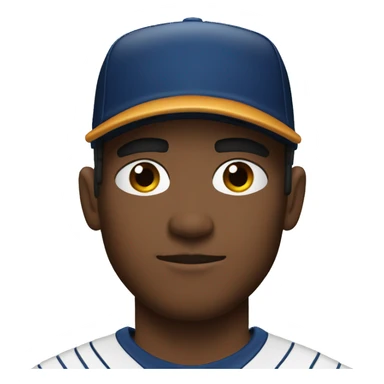 Baseball player wearing eyeblack sticker