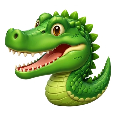 Crocodile Emoji sticker