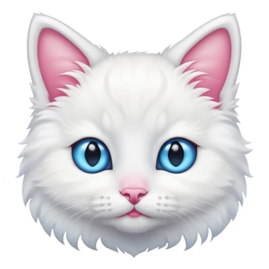 Белый котёнок  sticker