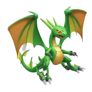 Mechanical Flygon-dragon-Charizard-raptor-Medabot-Mecha full body sticker