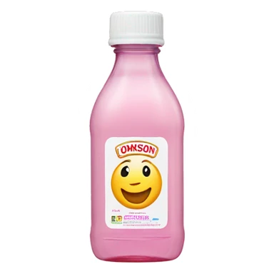 johnson johson baby oil bottle, pink label sticker