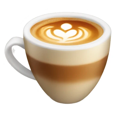 Hot Latte with design  sticker