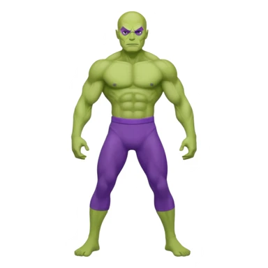 A green man beast infused with gamma radiation wearing purple pants sticker