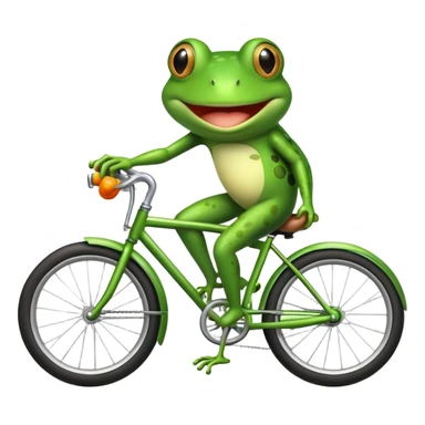 Frog an bike  sticker