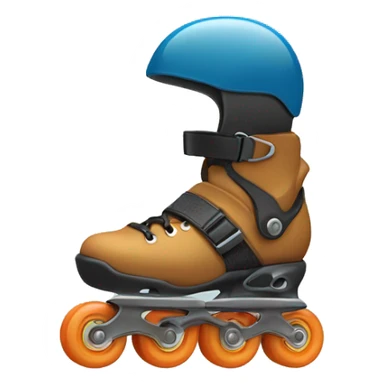 Rollerblade envueltas de truenos y llamas  sticker