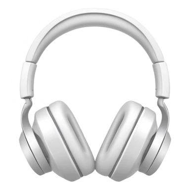 White headphones sticker